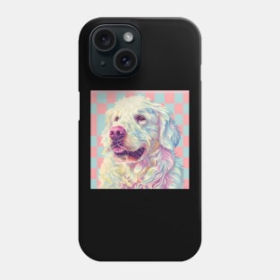 70s Kuvasz Vibes: Pastel Pup Parade Phone Case