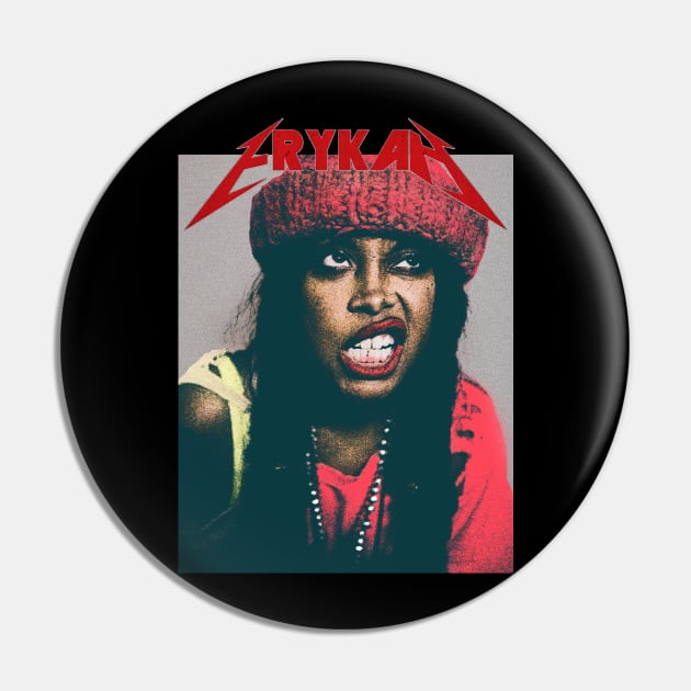 Erykah Badu Vintage Retro Style Pin by terilittleberids