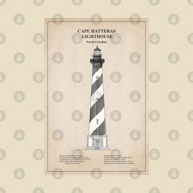 Cape Hatteras Lighthouse - North Carolina - SBD by SPJE Illustration Photography