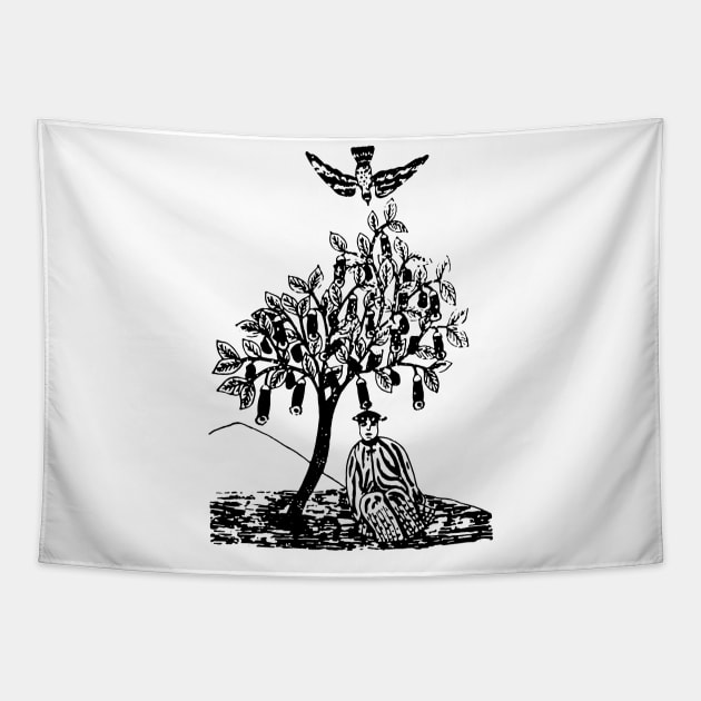 PEACE TREE Tapestry by TheCosmicTradingPost