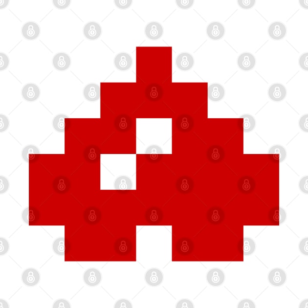 Upside Down 8 Bit Pixel Heart by tinybiscuits