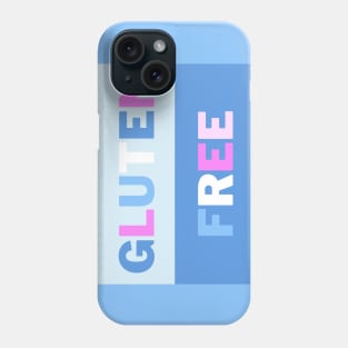 Gluten-Free - Halves With Blue, Pink & White Phone Case