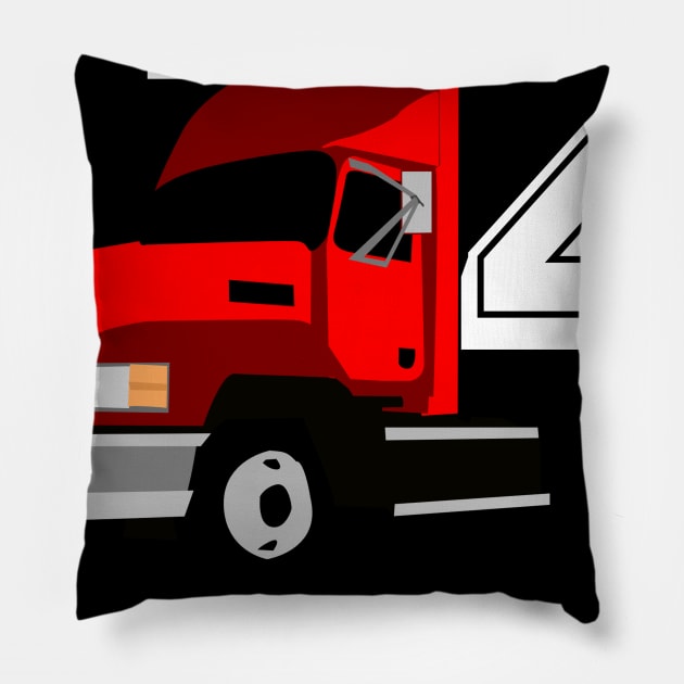 Kids Monster Truck Birthday 4th Birthday T Shirt Boy 4 Year Old Pillow by designready4you