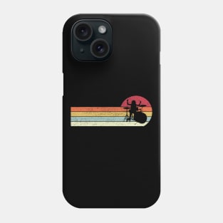 Drummer Retro Style Drum Player Phone Case