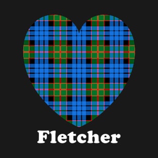 The FLETCHER Family Tartan 'Love Heart' Design T-Shirt