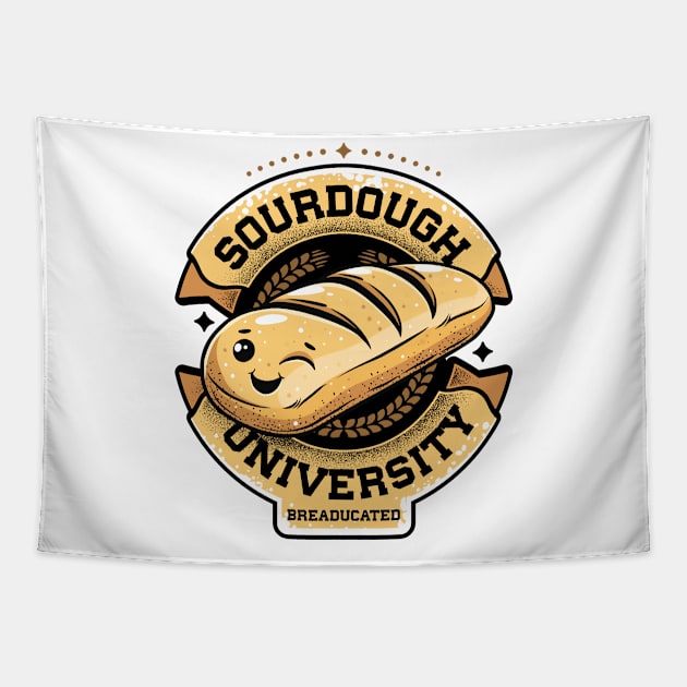 Sourdough University Breaducated Tapestry by TreehouseDesigns