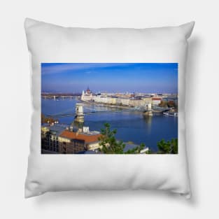 Looking across the Danube to Pest from Buda Pillow