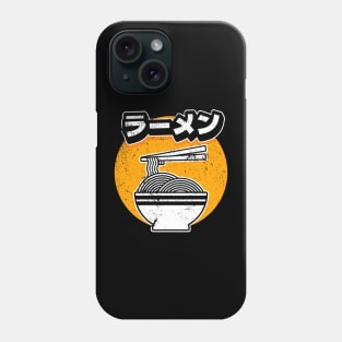 Distressed Minimal Aesthetic Japanese Ramen Noodles Bowl Phone Case