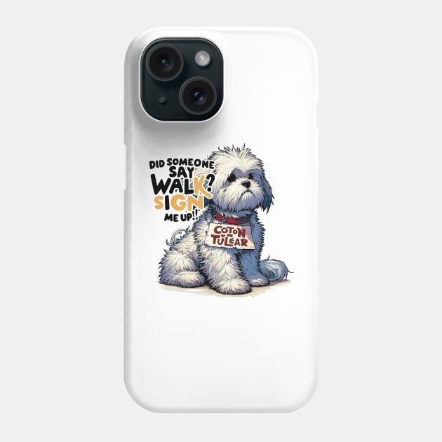 Coton de Tulear The Wander Woofs Companion Phone Case by Cutetopia