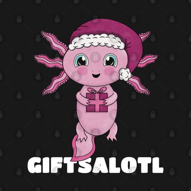 Kawaii Axolotl Funny Christmas Giftsalotl by Cupsie's Creations