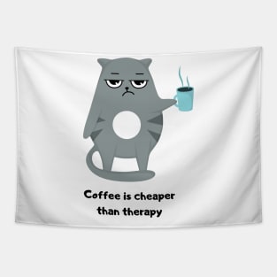 Coffee is cheaper therapy Tapestry