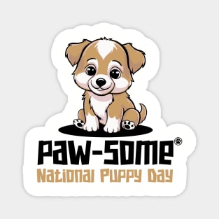 National Puppy Day – March Magnet