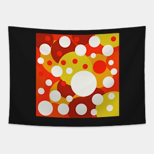 retro polka dot pop art Tapestry