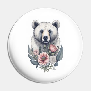 Bear Watercolor Pin