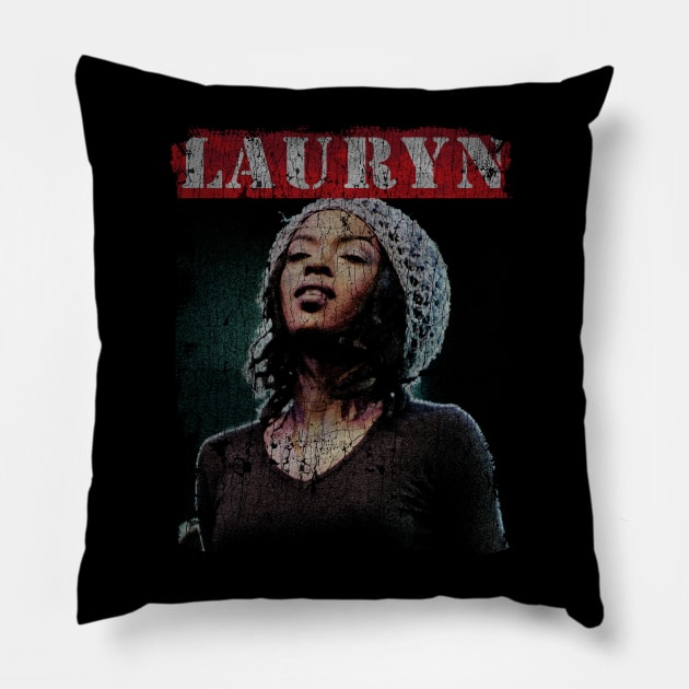 TEXTURE ART - Lauryn Hill Pillow by ZiziVintage