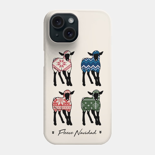 Fleece Navidad Felz Navidad Phone Case by CloudWalkerDesigns