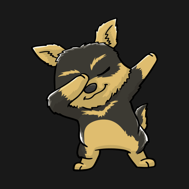 Yorkshire Terrier Dog Dabbing Kawaii by KAWAIITEE