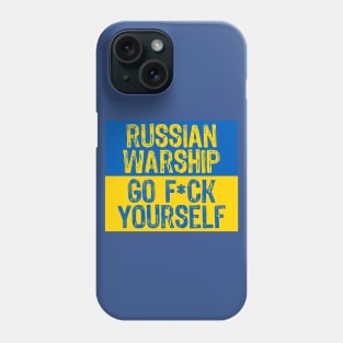 Russian warship go f yourself Stand with Ukraine Phone Case