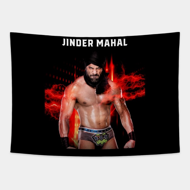 Jinder Mahal Tapestry by Crystal and Diamond