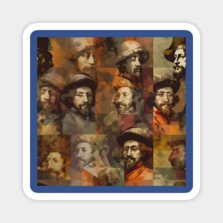 Rembrandt Paintings Mashup Magnet