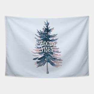 Pine Tree Woods Vibes Tapestry