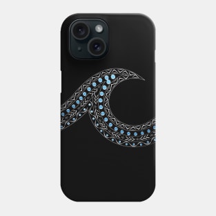 Aztec wave white Phone Case