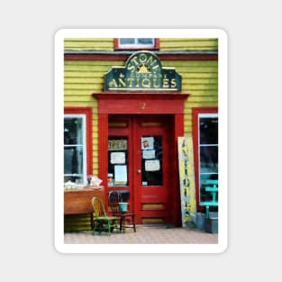 Frenchtown NJ - Antique Shop with Two Chairs Magnet