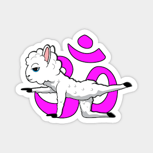 Llama Yoga cute Alpaka Magnet