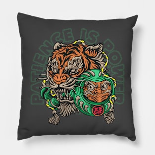 Patience Power Tiger Pillow