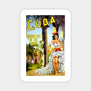 Vintage Travel - Cuba Magnet