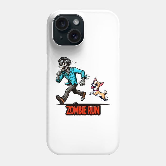 Zombie Run Phone Case by Rawlifegraphic