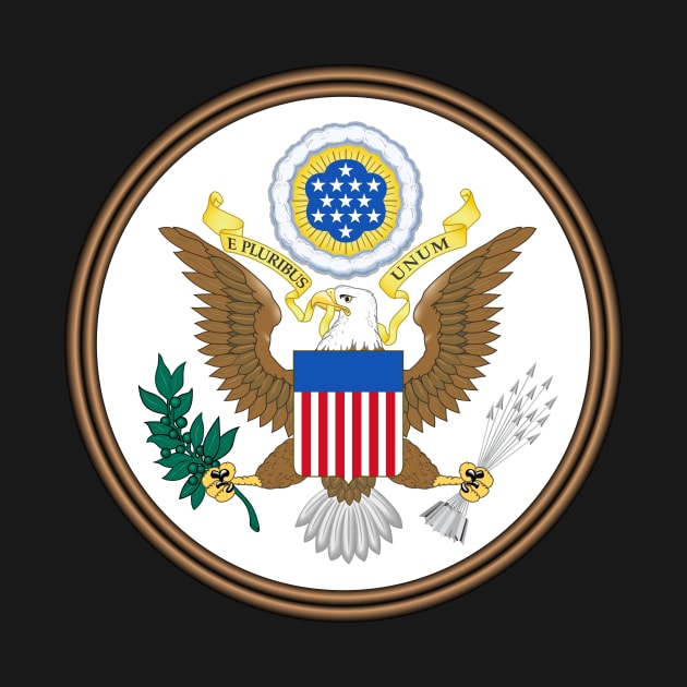 Great Seal of the United States (obverse) by Flags of the World