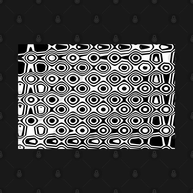 Illusion in black and white, abstract print by KINKDesign