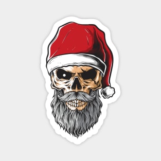 Santa Claus Skull Magnet