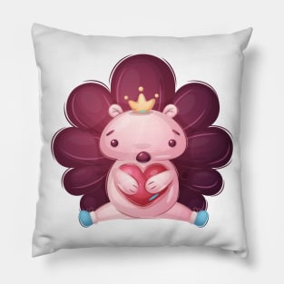 Cute Hedgehog with love Pillow