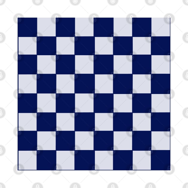 Minimal Checkerboard - Royal Blue by JuneNostalgia