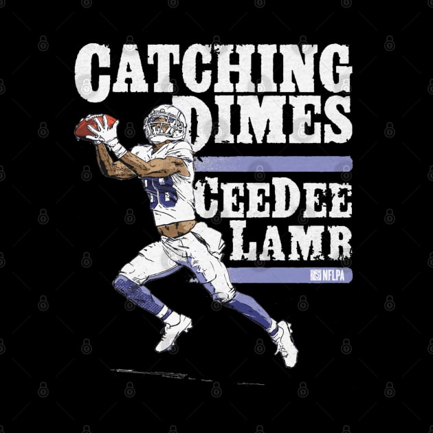 CeeDee Lamb Dallas Catching Dimes by MASTER_SHAOLIN