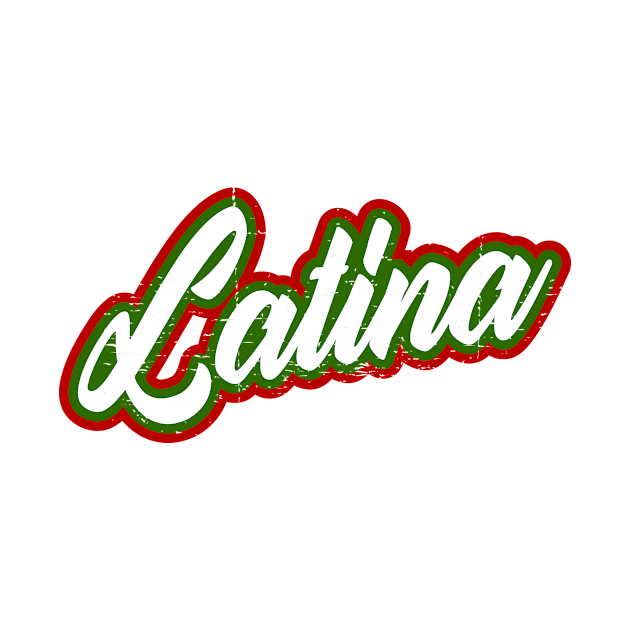 Latina - red white green design by verde