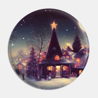 Winter Holiday Chrismas tree Landscap gift designs Series 03 Pin