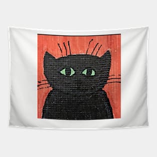 Whimsical Cat Portrait #14 Tapestry