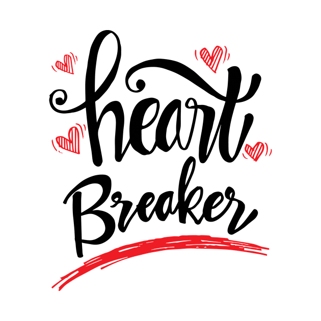 Heart  breaker lettering. by Handini _Atmodiwiryo