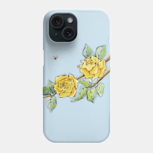 Roses and Ladybugs Phone Case