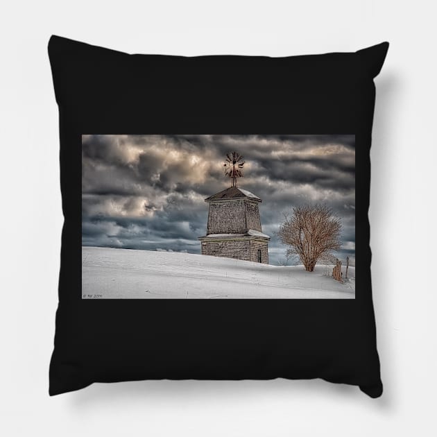 Winter's Storms Embrace Pillow by BeanME