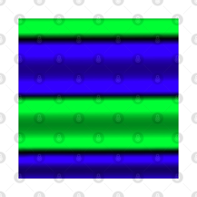 Green & Blue Horizontal Stripes by BlakCircleGirl