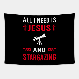 I Need Jesus And Stargazing Stargaze Tapestry