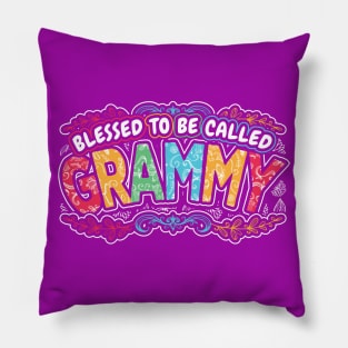 Blessed to be Called Grammy Grandma Gifts Pillow