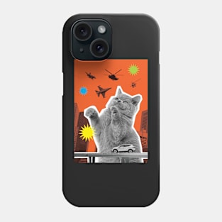 KATZILLAZ - 02 - AIR BATTLE - FELINE KAIJU - MONSTER CAT !!! Phone Case