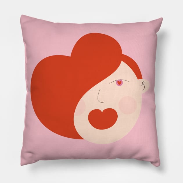 That love feeling Pillow by damppstudio