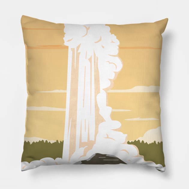 Yellowstone Pillow by Zakaria Azis