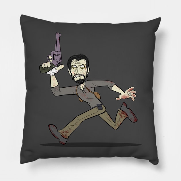 Run Sebastian Run! Pillow by CHILLFORTRESS